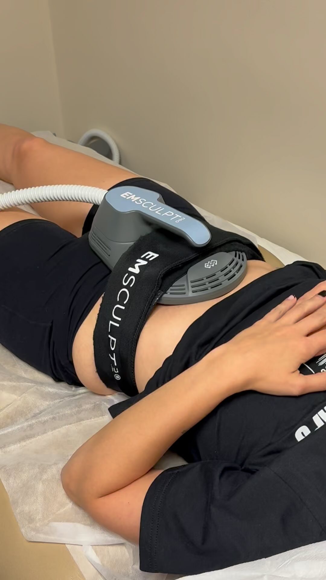 EMSCULPT NEO is an innovative body sculpting treatment that combines radiofrequency (RF) heating wit
